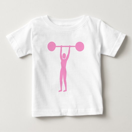 Heben 02 - Rosa Baby T-shirt (Vorderseite)
