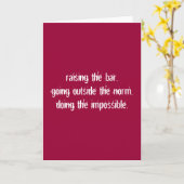 Heben der Bar. Karte (Gelbe Blume)