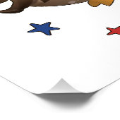 Heben der Flagge Poster (Ecke)