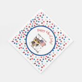 Heben der Flagge Serviette (Ecke)