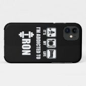 Heben, essen, schlafen - eisernsüchtig - Training Case-Mate iPhone Hülle (Rückseite (Horizontal))