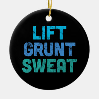 Heben Grunt Sweat Bodybuilder Gym-Übung Keramik Ornament