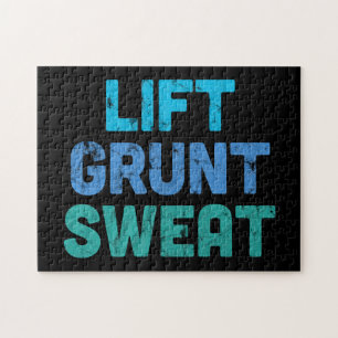 Heben Grunt Sweat Bodybuilder Gym-Übung Puzzle