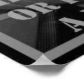 HEBEN ODER AUF EIN KLEINES KLEINEN! Gewichtheben Poster (Ecke)