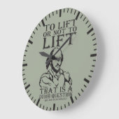 Heben oder nicht heben? William Shakespeare Große Wanduhr (Winkel)