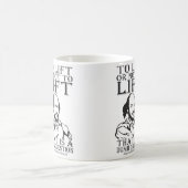 Heben oder nicht heben? William Shakespeare Kaffeetasse (Mittel)