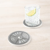 Heben Sie an oder die 45 lbs-Platte auf Getränkeuntersetzer (Seite)