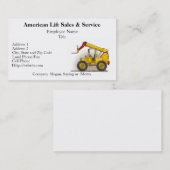 Heben Sie Baugewerbe-Karten an Visitenkarte (Vorne/Hinten)