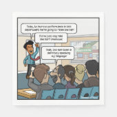 Heben Sie das Bar Funny Party Napkins Serviette (Vorderseite)