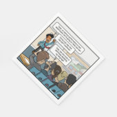 Heben Sie das Bar Funny Party Napkins Serviette (Ecke)