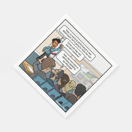 Heben Sie das Bar Funny Party Napkins Serviette (Ecke)