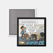 Heben Sie das Bar Funny Square Magnet (Vorderseite/Rückseite)