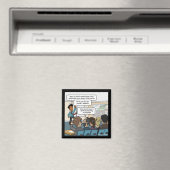 Heben Sie das Bar Funny Square Magnet (In Situ (Geschirrspüler))