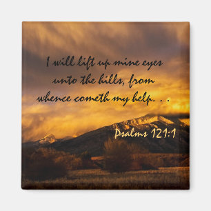 Heben Sie das Bibelvers meiner Augen auf Magnet