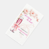 Heben Sie das Glas, das sie das Brautparty des Kno Serviette (Ecke)