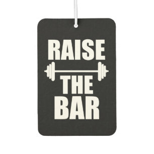 Heben Sie den Fitnessraum für das Bar-Sprichwort a Autolufterfrischer