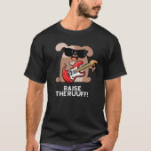Heben Sie den Ruf Funny Dog Pun Dark BG T-Shirt (Vorderseite)