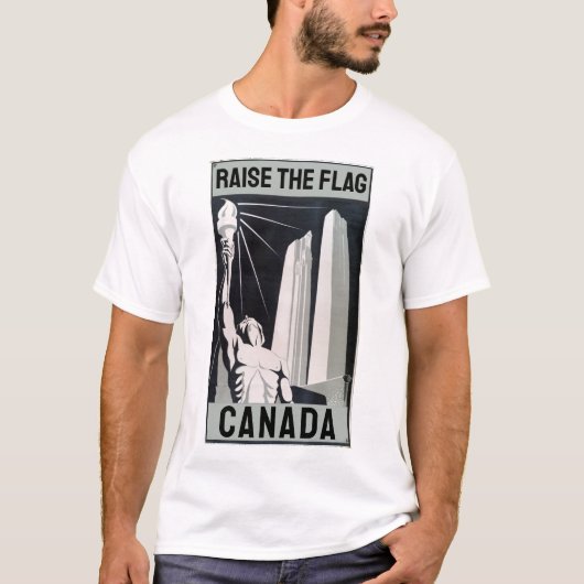 Heben Sie den T - Shirt Flag Canada Memorial (Vorderseite)