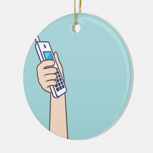 Heben Sie den Telefon Vektor auf Keramikornament (Links)