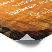 Heben Sie die Augen auf - Psalmen 121:1-2 Poster (Ecke)