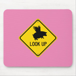 Heben Sie die Augen für Schweine, die möglicherwei Mousepad