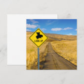 Heben Sie die Augen Mitteilungskarte (Vorne/Hinten)