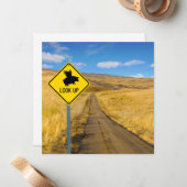 Heben Sie die Augen Mitteilungskarte (Vorderseite/Rückseite Beispiel)