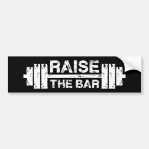 Heben Sie die Bar, Barbell - Gym Workout Inspirati Autoaufkleber