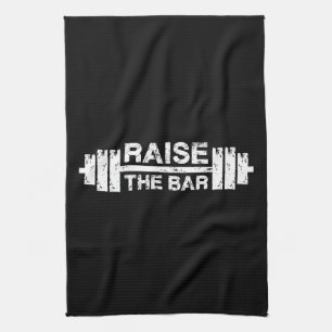 Heben Sie die Bar, Barbell - Gym Workout Inspirati Geschirrtuch