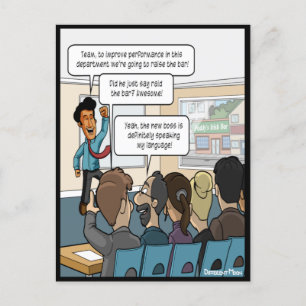 Heben Sie die Bar Funny Postcard Postkarte