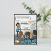 Heben Sie die Bar Funny Postcard Postkarte (Stehend Vorderseite)