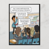 Heben Sie die Bar Funny Postcard Postkarte (Vorderseite)