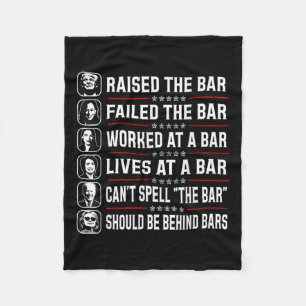 Heben Sie die Bar und Versagte die Bar Fleecedecke