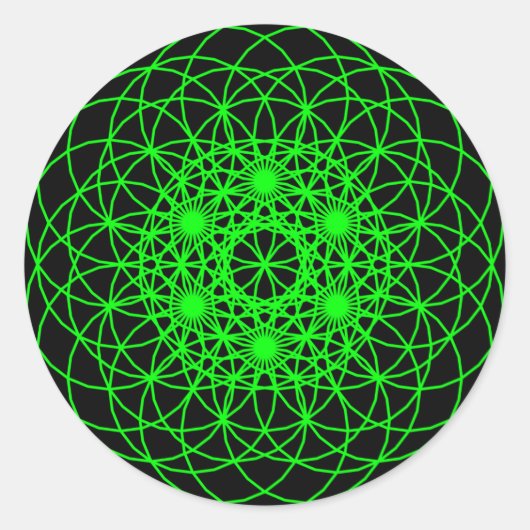 Heben Sie die Chakra-"Liebe" auf Runder Aufkleber (Vorderseite)