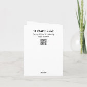 Heben Sie die Hand, wenn Sie denken, die Welt sei  Karte (Rückseite)