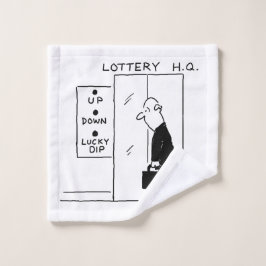Heben Sie die Tasten bei Lottery H.Q. Waschlappen