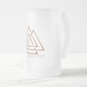 Heben Sie ein Glas auf Qualität Handwerk! Mattiert Mattglas Bierglas (VorderseiteRechts)