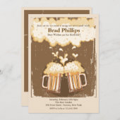 Heben Sie ein Glas Bier ein Einladung (Vorne/Hinten)