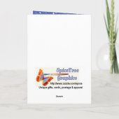 Heben Sie ein wenig Cane Falten Weihnachten (Rückseite)