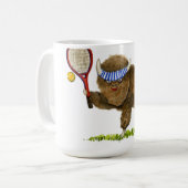 Heben Sie eine Schläger-Büffel-Tasse an Kaffeetasse (Vorderseite Links)