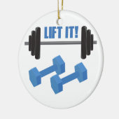 Heben Sie es an! Keramikornament (Links)