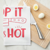 Heben Sie es wie seine heiße Geschirrtuch (Viertel Falte)