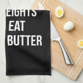 Heben Sie Gewichte an und essen Sie Erdnussbutter Küchentuch (Viertel Falte)