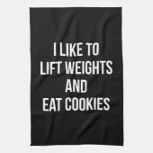 Heben Sie Gewichte an und essen Sie Küchentuch (Vertikal)
