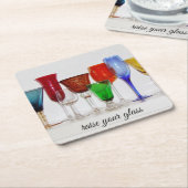 Heben Sie Ihr Glas Rechteckiger Pappuntersetzer (angewinkelt)