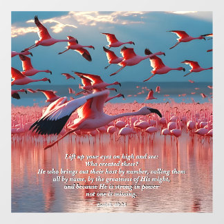 Heben Sie Ihre Augen auf Hoher, Gott & Schöpfung V Fensteraufkleber