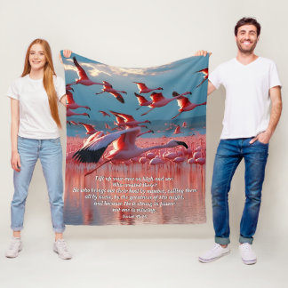 Heben Sie Ihre Augen auf Hoher, Gott & Schöpfung V Fleecedecke