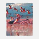 Heben Sie Ihre Augen auf Hoher, Gott & Schöpfung V Fleecedecke (Vorderseite)