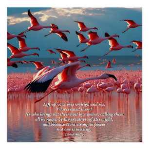 Heben Sie Ihre Augen auf Hoher, Gott & Schöpfung V Poster