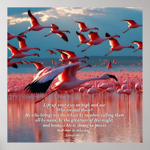 Heben Sie Ihre Augen auf Hoher, Gott & Schöpfung V Poster